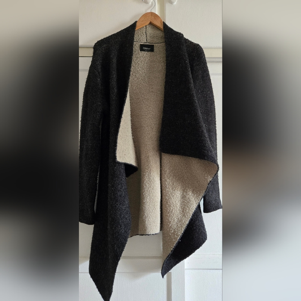 Zara knit cardigan duster